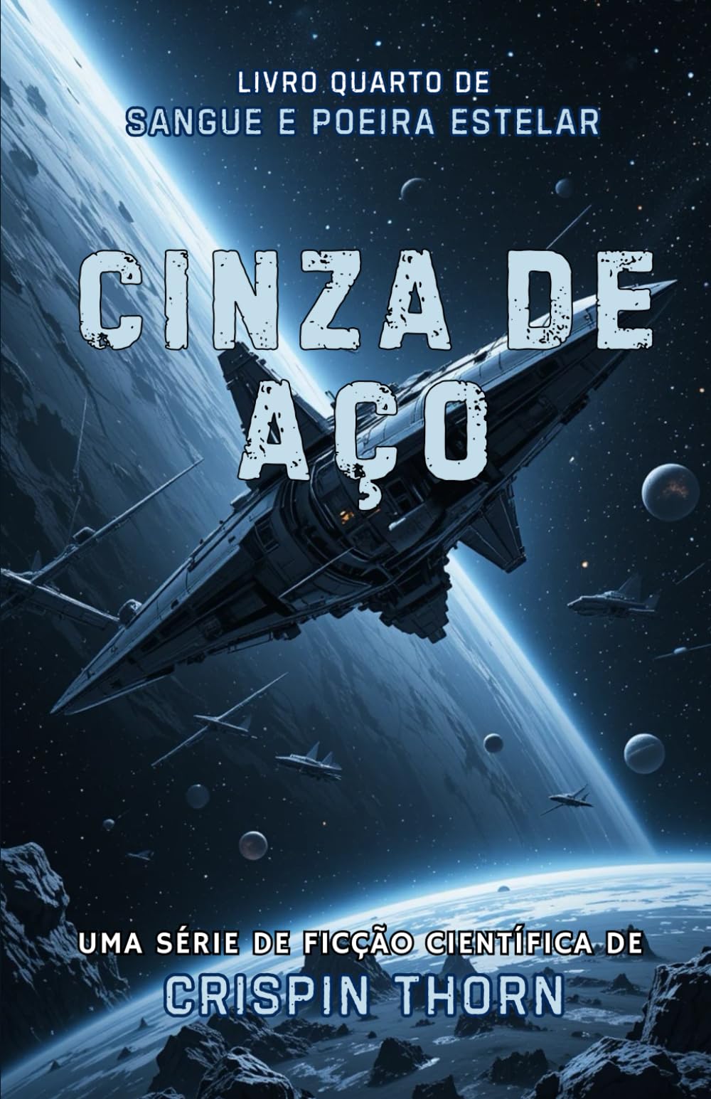 Cinza de Aço: Uma Aventura de Ficção Científica Épica (Sangue e Poeira Estelar, Livro 4)
