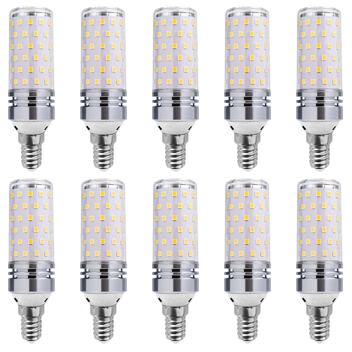 RYTM (Confezione da 10) Lampadine a LED, Lampadina a mais con base E14, Lampadine a LED Edison 16W 1100LM 160 Watt equivalenti, 3000K 4000K 6000K Non dimmerabile CA 85 V ~ 265 V