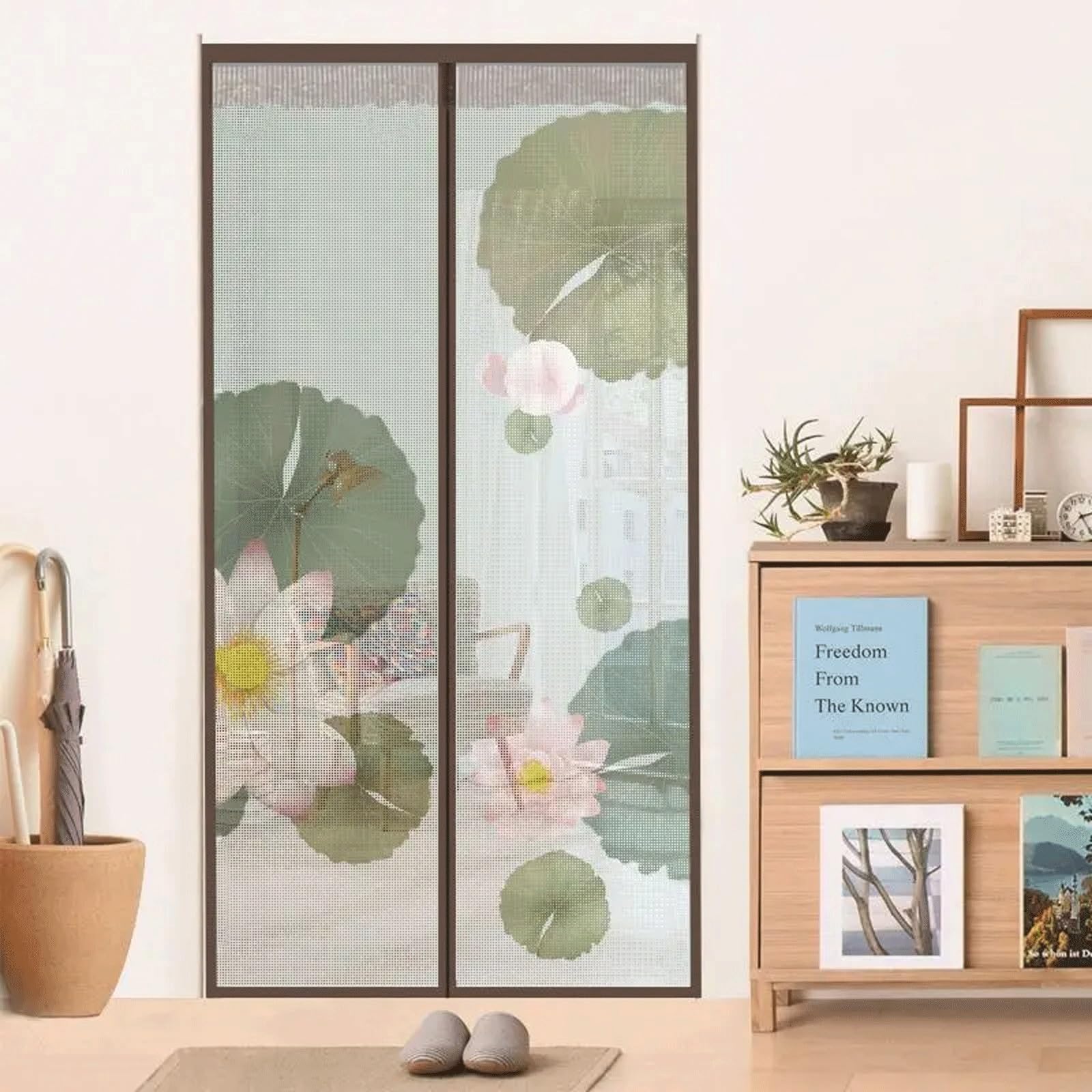 Fralhqfl Mesh Magnetic Shielding Door, Self Closing Magnetic Curtain, Heavy-Duty Door Mesh Screen Window, Mesh Partition To Prevent Insects From Entering(Color:color10,Size:80x200cm)