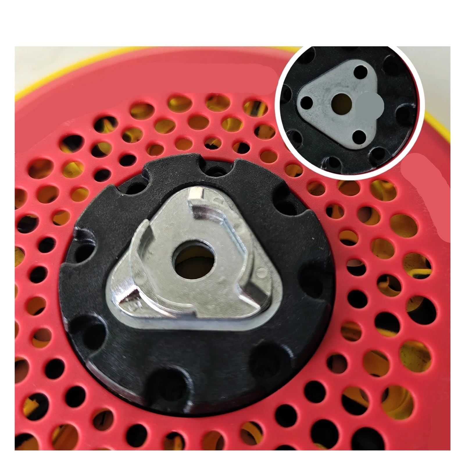 discos de lija para pulidora Almohadilla de respaldo lijado 150 mm for lijadora orbital Adaptadores rosca M8 y 5/16"-24 48 orificios para Molienda y Pulido
