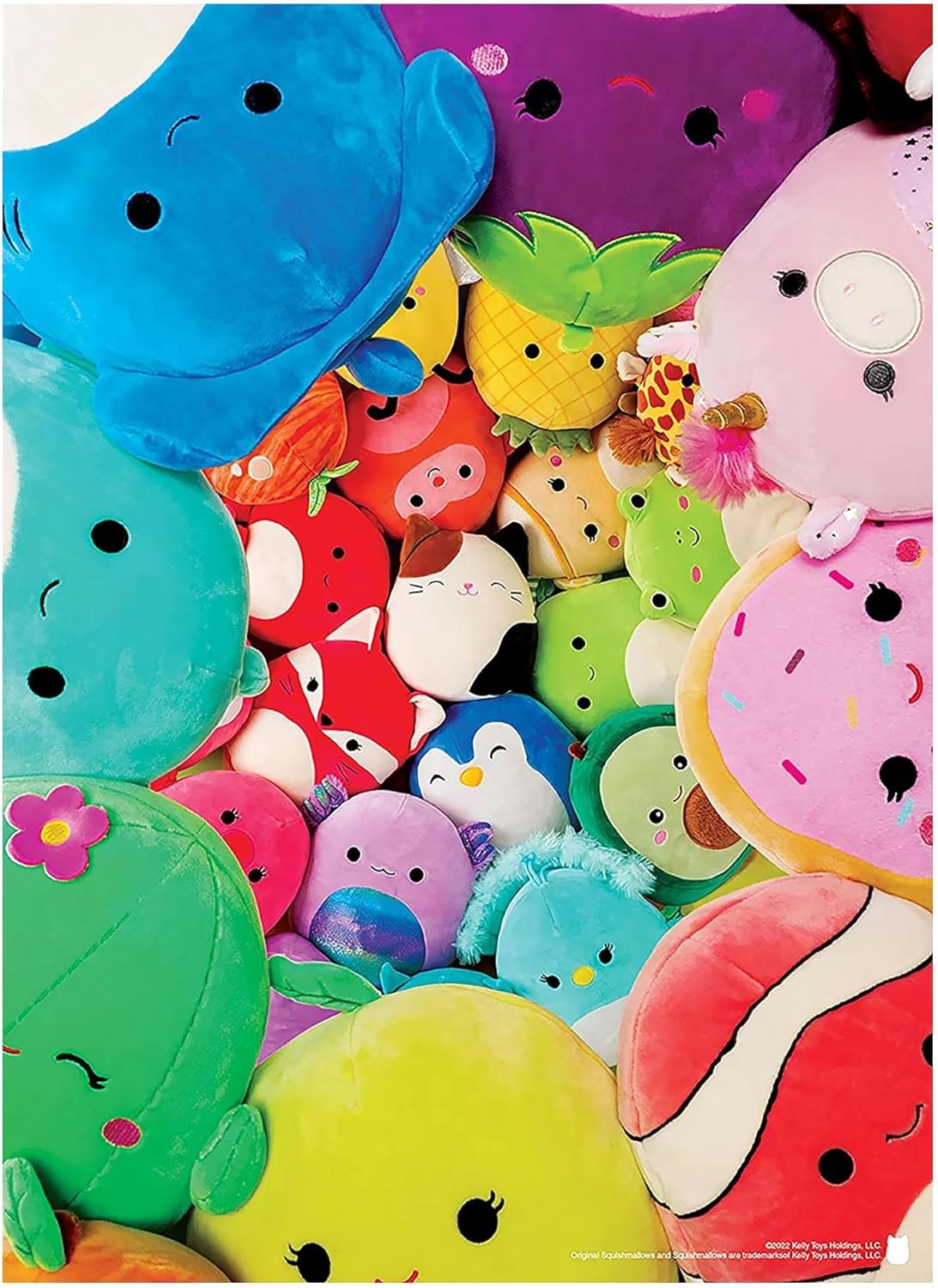 USAOPOLY Squishmallows “Share My Squad” 1000 Piece Jigsaw Puzzle | Collectible Puzzle Artwork Featuring Cam The Cat, Puff The Penguin and More | Officially-Licensed Squishmallows Puzzle & Merchandise