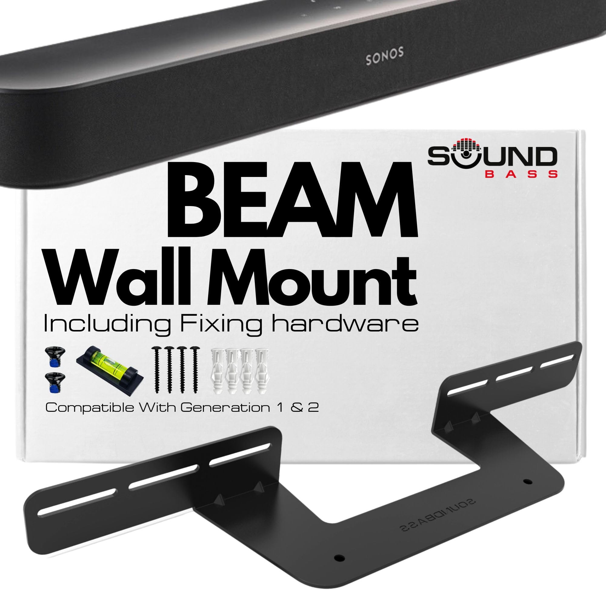 sonos beam gen2+壁掛けキット付き Sonos Beam Gen2 サウンドバーDolbyAtmos対応＋壁掛けブラケット