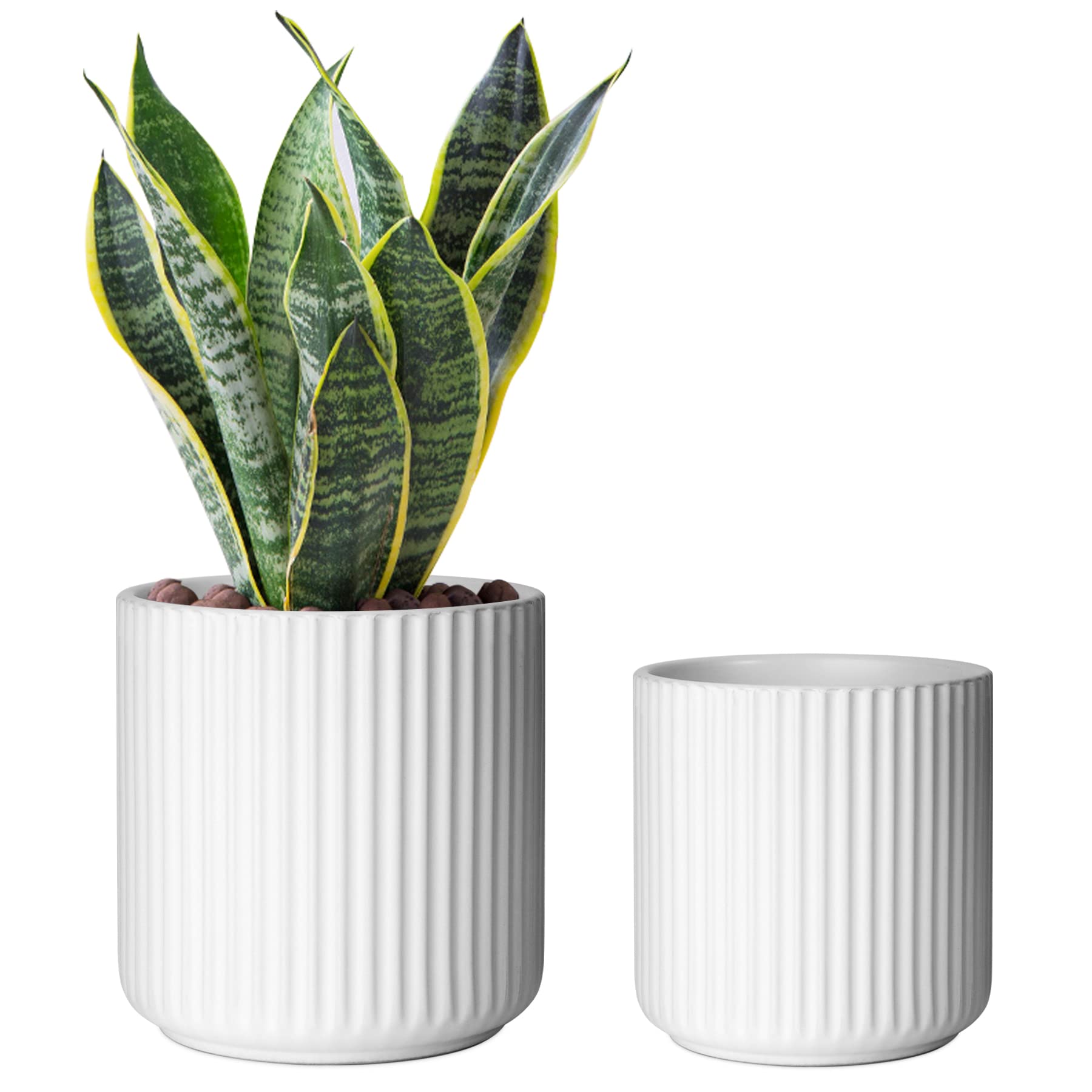 Buy T4U Ceramic Pots Set of 2, Elegant Piano Keys Series er for Indoor
