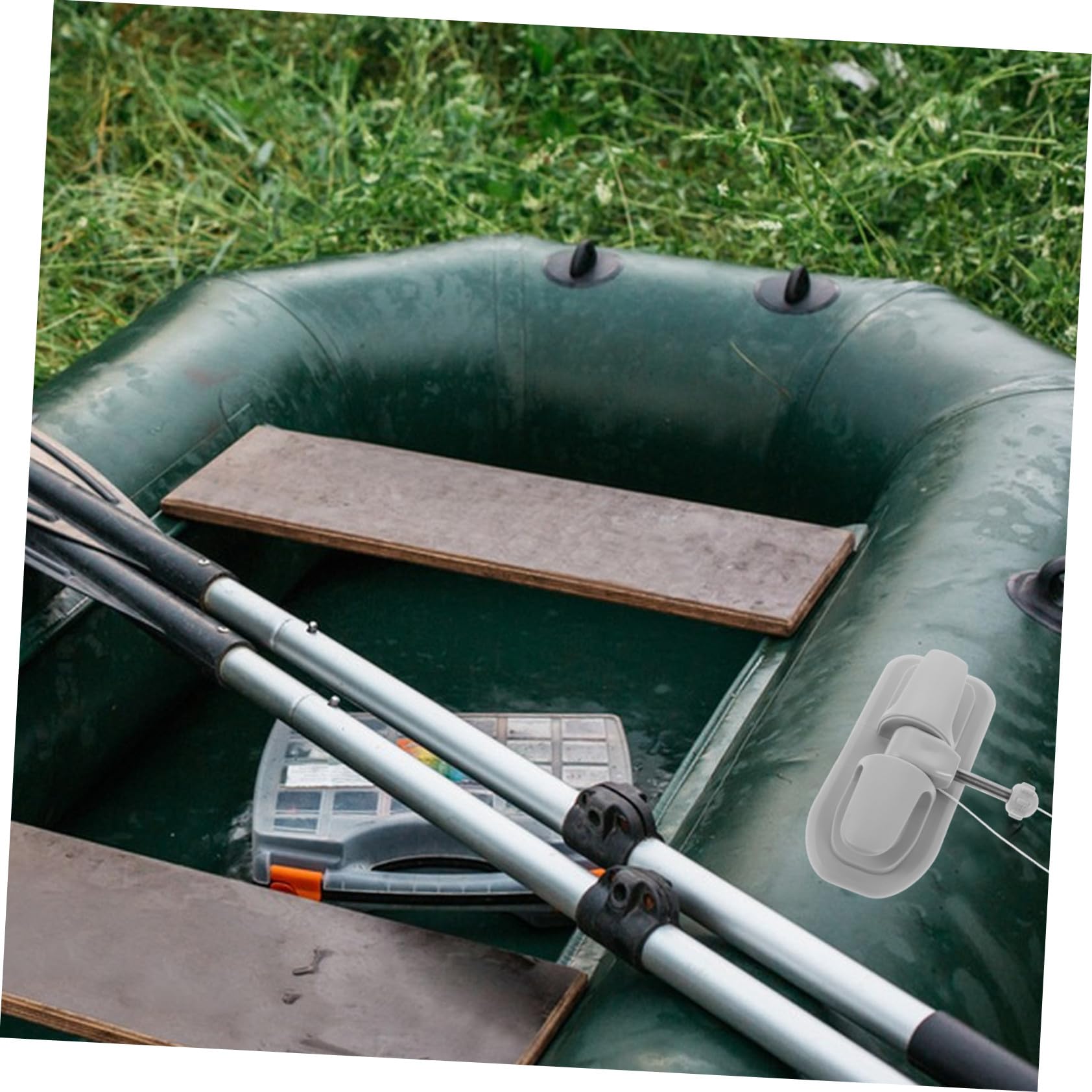 TOYANDONA 2 Stück Paddelhalter aus Aluminiumlegierung und PVC Verstellbare Ruderhalter für Kajak und Schlauchboote Robust und Langlebig Kompatibel mit Verschiedenen Ruderdesigns für