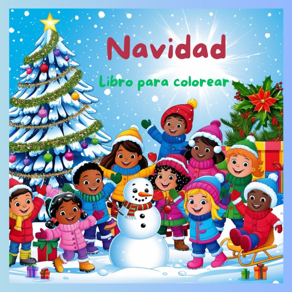 Navidad: Libro para colorear (Coloring book for kids)
