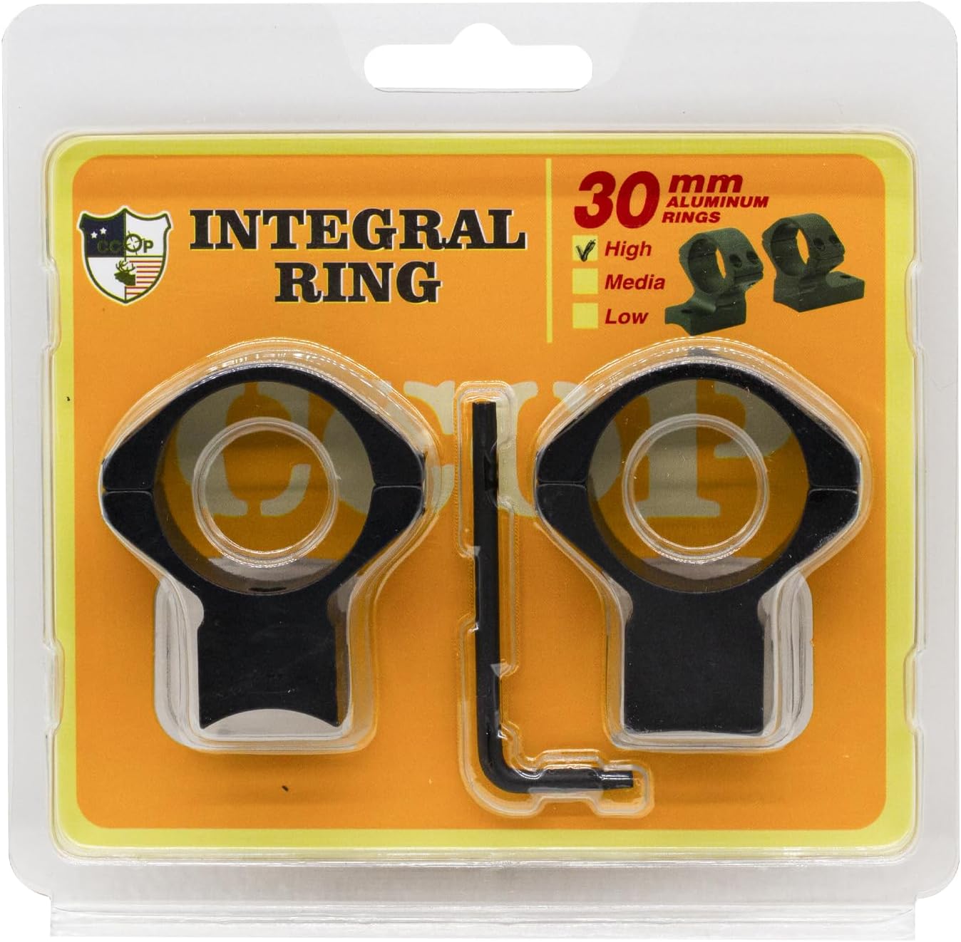 CCOP USA 30mm Integral Scope Rings for Weatherby Mark V Magnum Action Aluminum Low/Mid/High Profile ART-WEA301