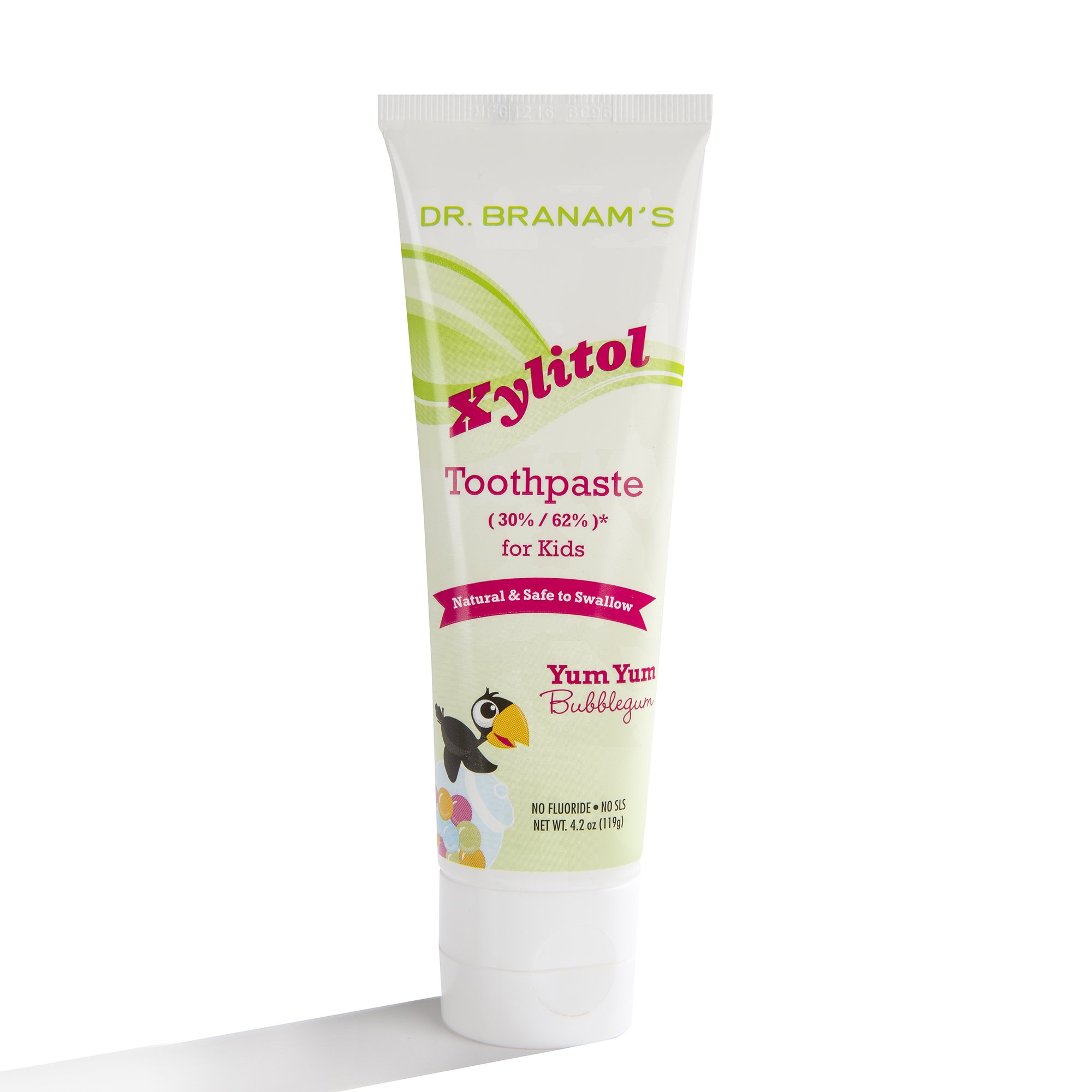 Branam Xylitol Toothpaste for Kids Yum Yum Bubblegum