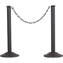 US Weight ChainBoss Indoor/Outdoor Stanchion with fillable base and 10' of 2 Chain - Pack of 2 by US Weight
