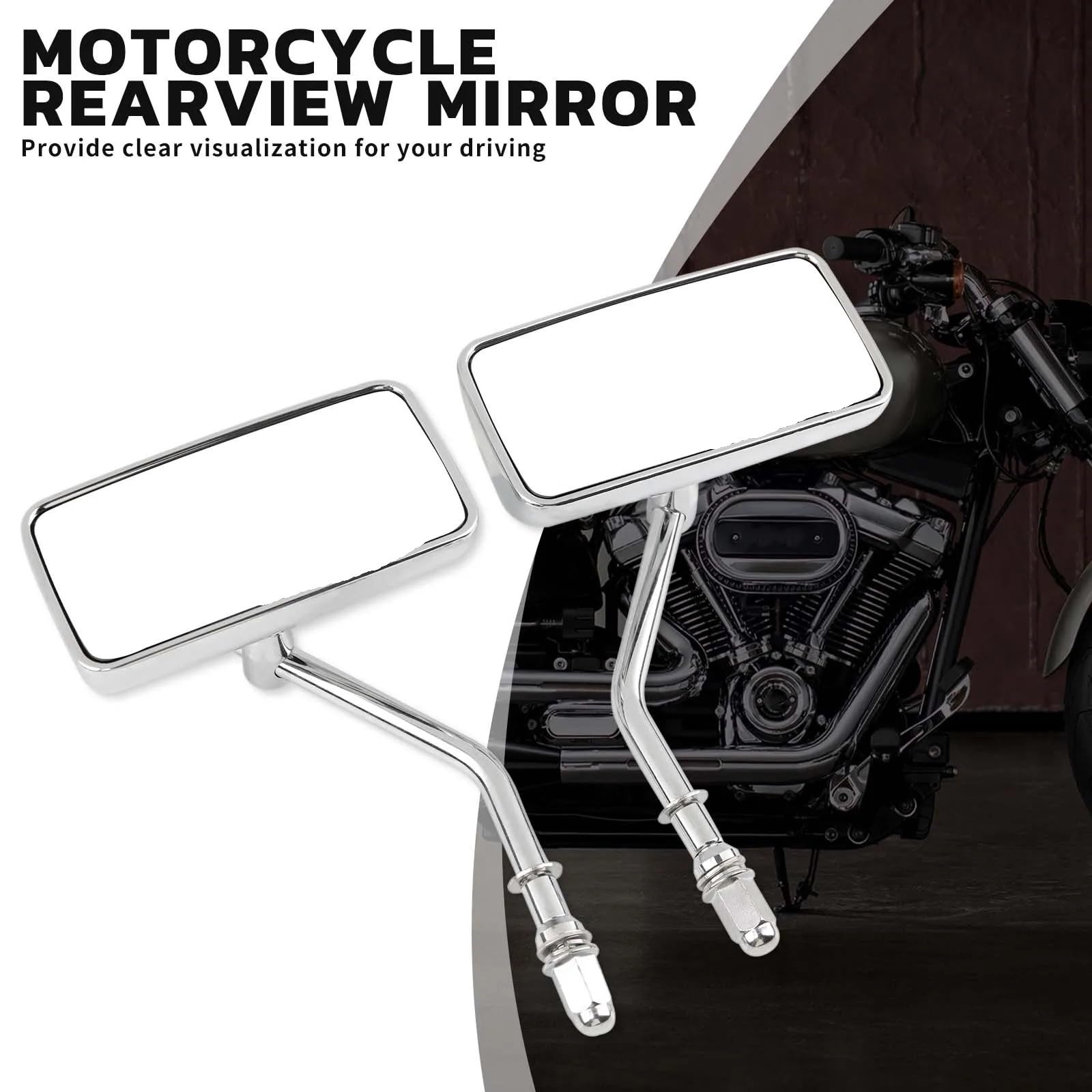 Do Sportster 883 1200 Iron Softail Dyna Moto Lusterko końcówkowe kierownicy