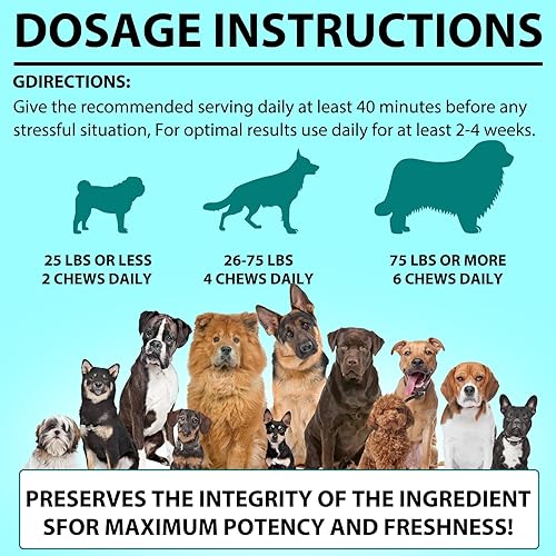 Miniatura 7 de Masticables calmantes para perros  Golosinas calmantes para perros de cáñamo  Alivio de la ansiedad y el estrés para perros  Masticables calmantes