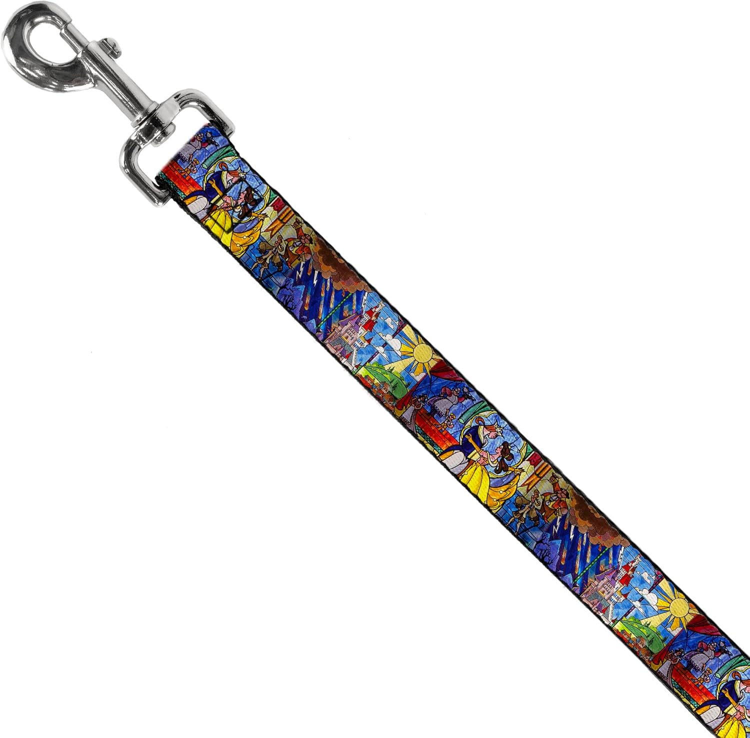 Buckle-Down Pet Leash - Aladdin & Jasmine Magic Carpet Ride Scenes - 6 Feet Long - 1" Wide
