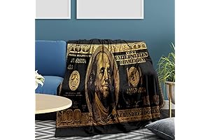 Million Dollar Black Gold Throw Blanket: A Lavish Statement for Your Home