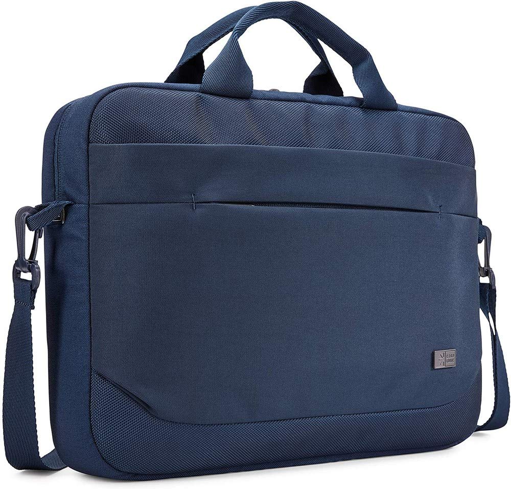 Case LogicAdvantage 14" Attaché-Dark Blue, 13"X14.6"X2.8" (3203987)