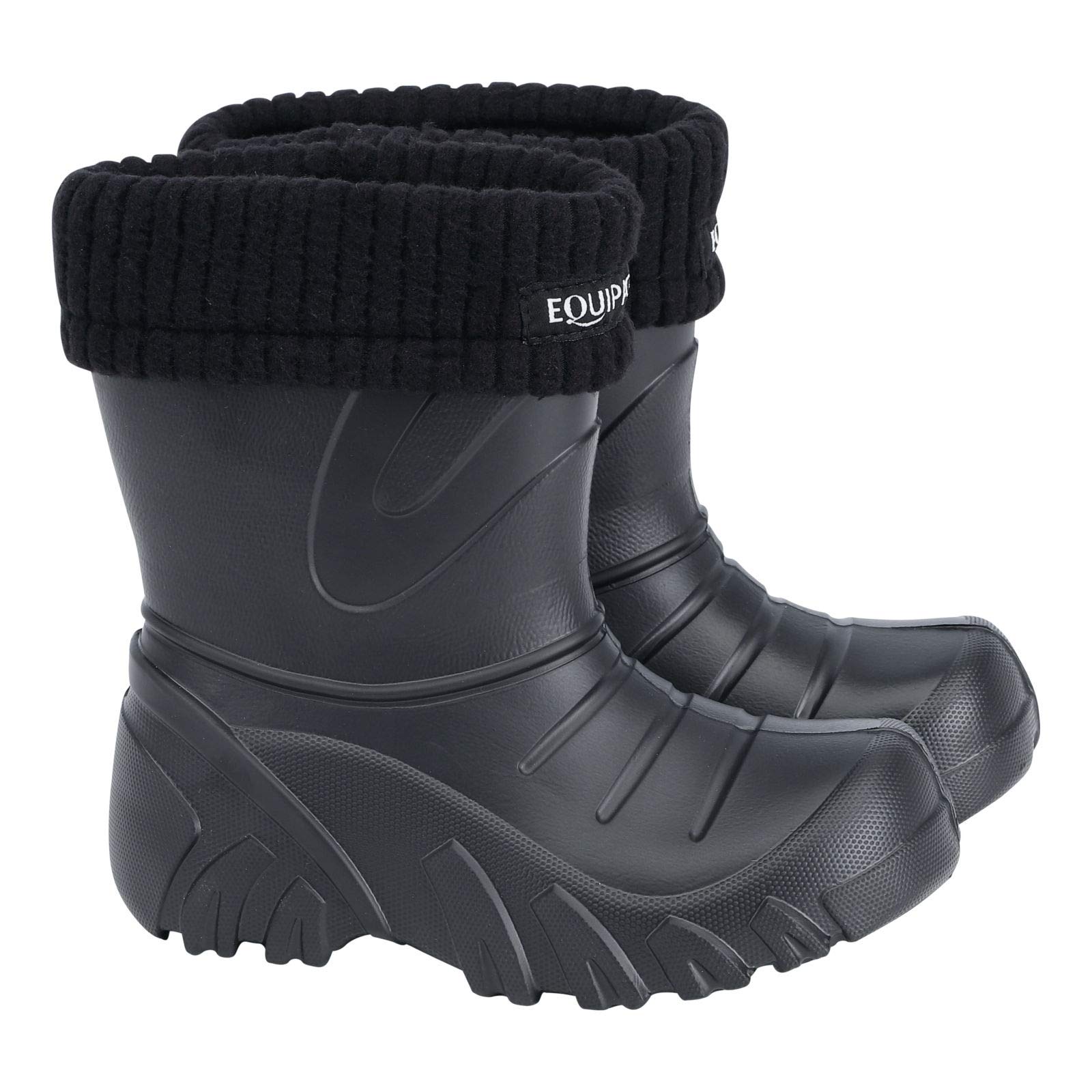 Equipage New Panda - Stivali da equitazione per bambini, colore: Nero, Nero , 26/27 EU