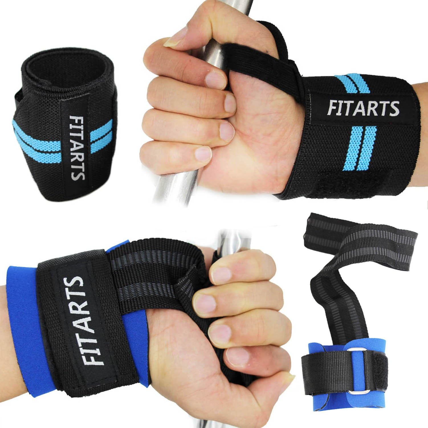 Big Grip No-Slip Nylon Lifting Straps - Wrist Protector - Wrist Wraps for Weightlifting, Crossfit,Cross Training, Bodybuilding, MMA, Powerlifting,Weightlifting, Strength Training(Pair)