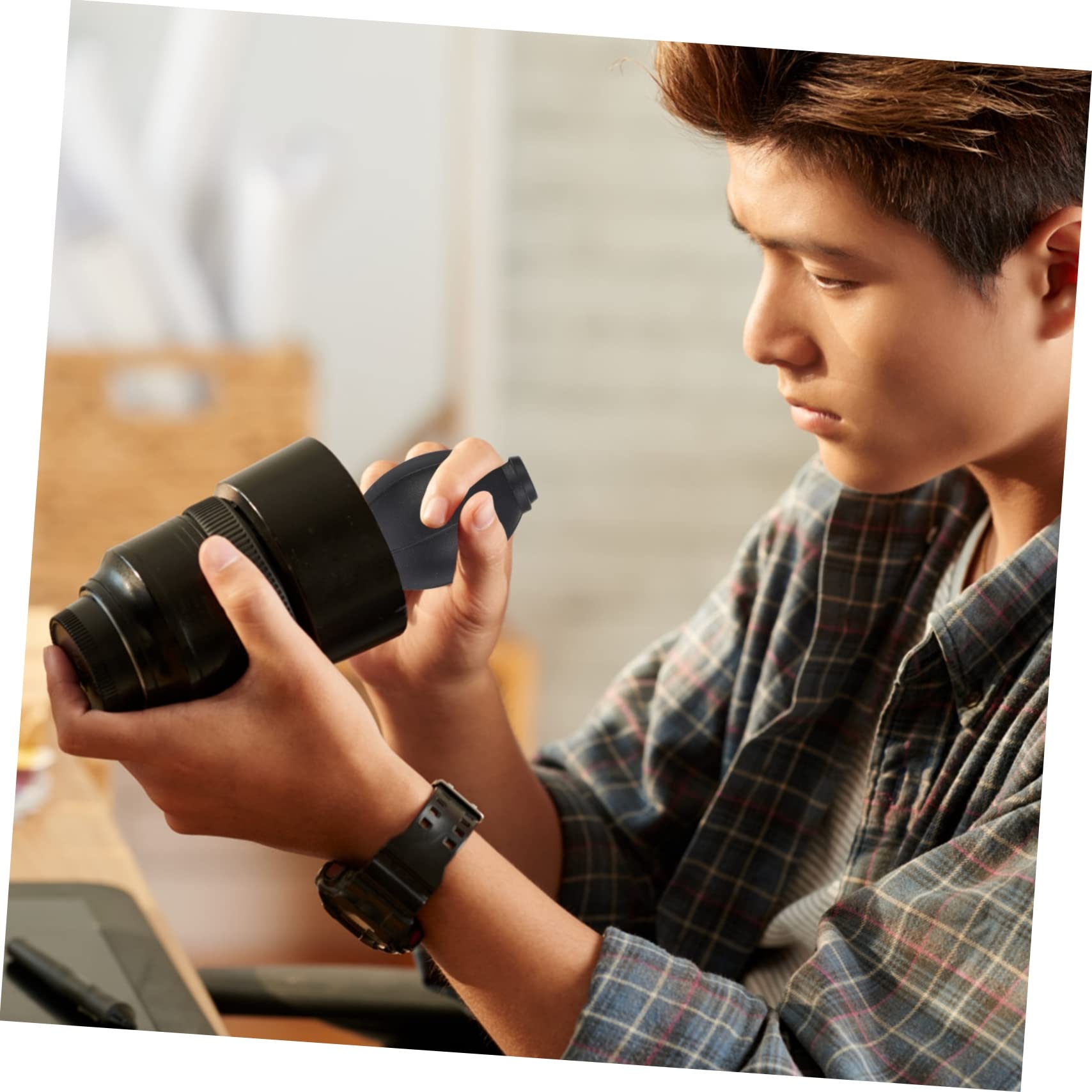 Hemobllo 3pcs Dust Collector Computer Duster Blower Computer Duster Dust Remover Keyboard Cleaner Mini Blower Dust Cleaner Dust Cleaner Device Notebook Abs Black Squeeze Ball