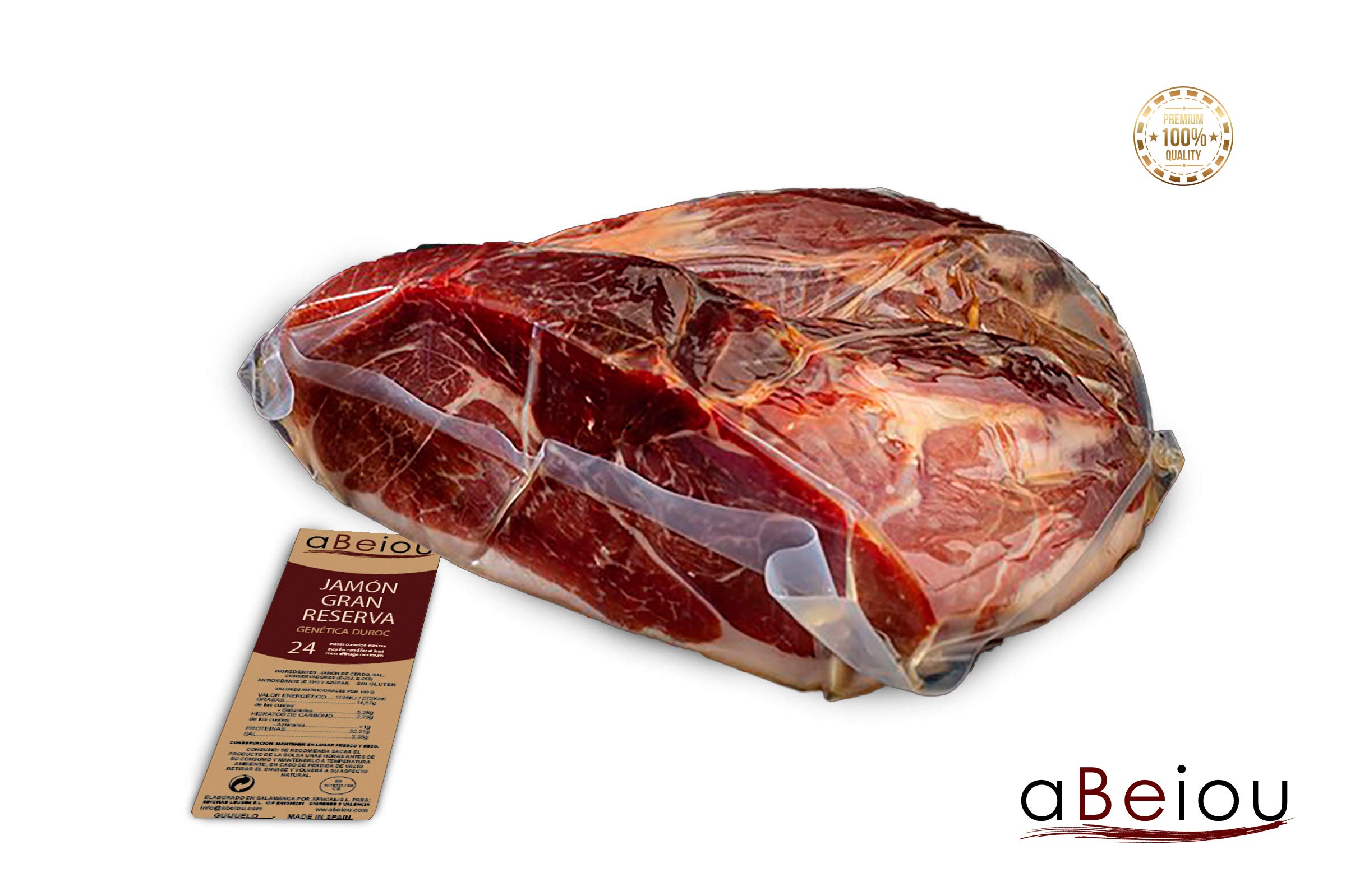 Jamón Gran Reserva Duroc Premium Deshuesado Sin Hueso 1 kg — Curación +24–25 Meses — Guijuelo Salamanca — Envasado al Vacío — aBeiou — view 10