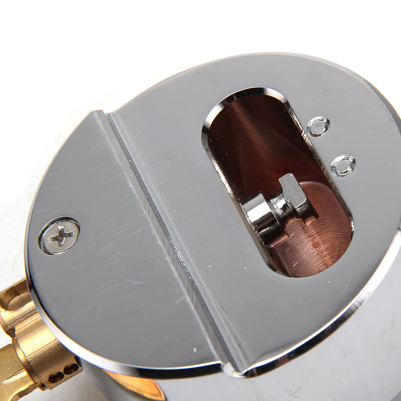 Disco Da Hockey In Acciaio Cromato Da 73 Mm, Lucchetto Nascosto In