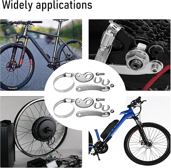 2 Set Torque Arm Conversion Kit for Electric Bicycle, Universal Torque Arm for Ebike, Dropout Amplifier for Ebike Front or Rear Hub Motors