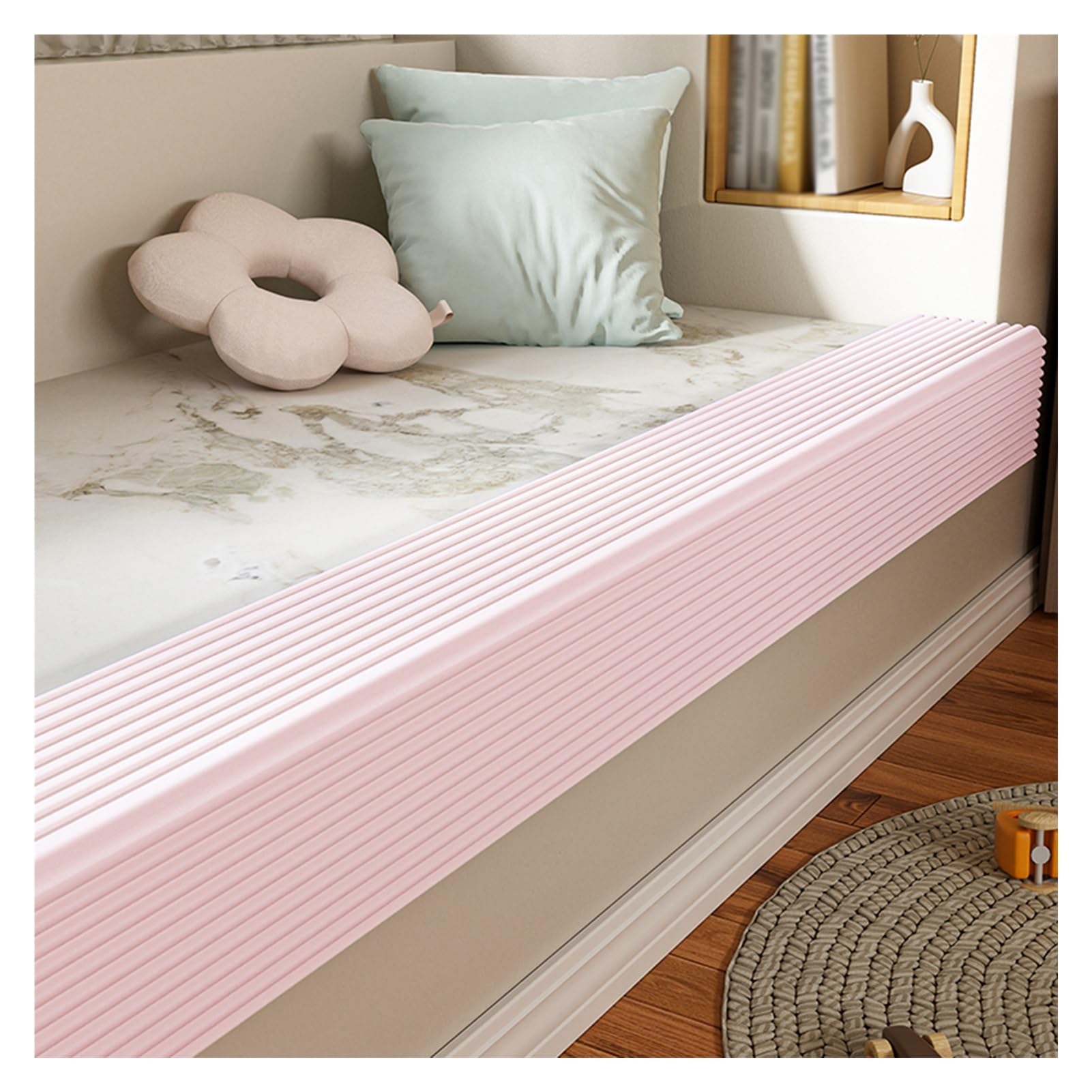 Protection de sécurité pour meubles extra large bande mousse 5m rose