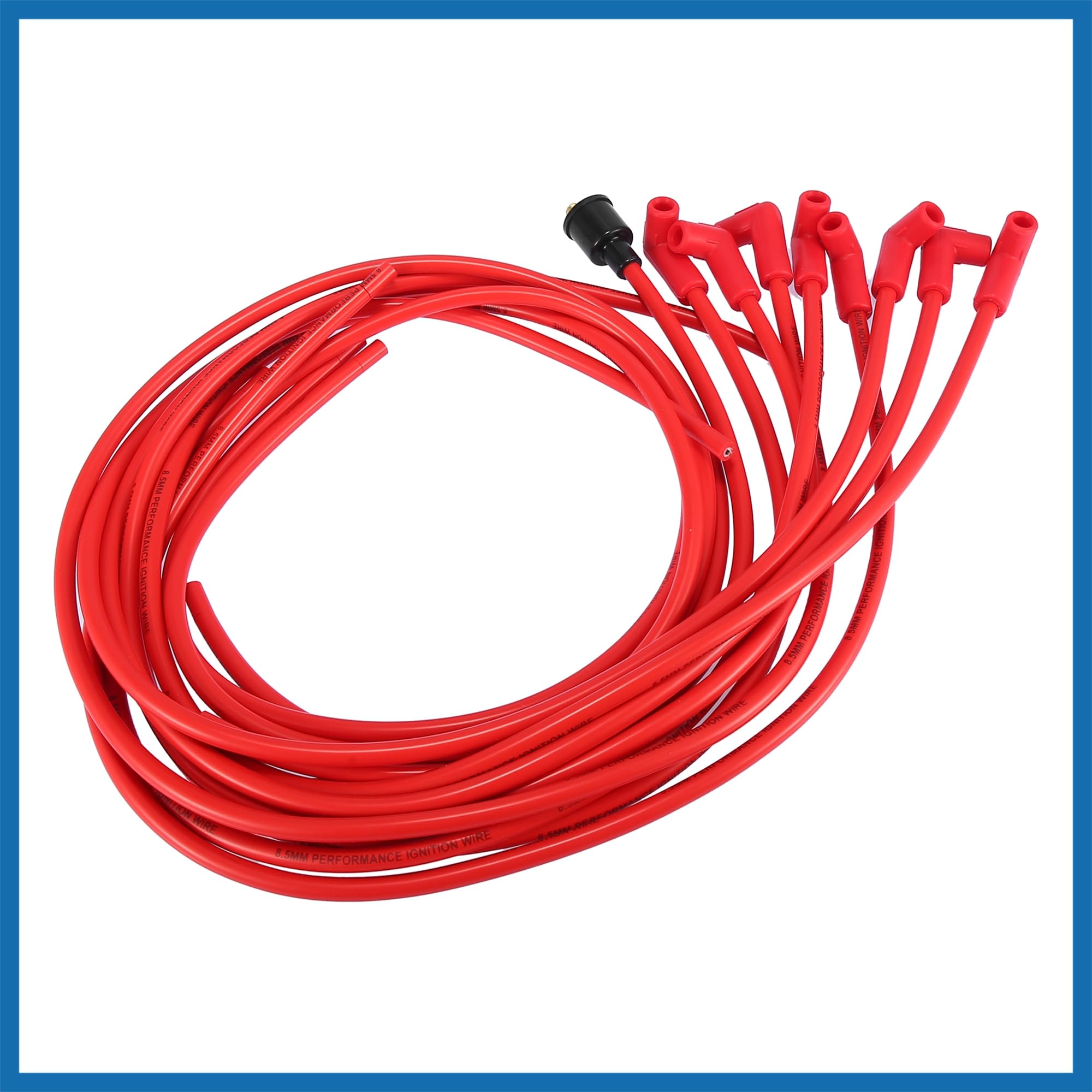 A ABSOPRO Veicolo 8mm Universale Scintilla Spina Accensione Cavo Rosso Set ricambio Sostituzione dell'articolo