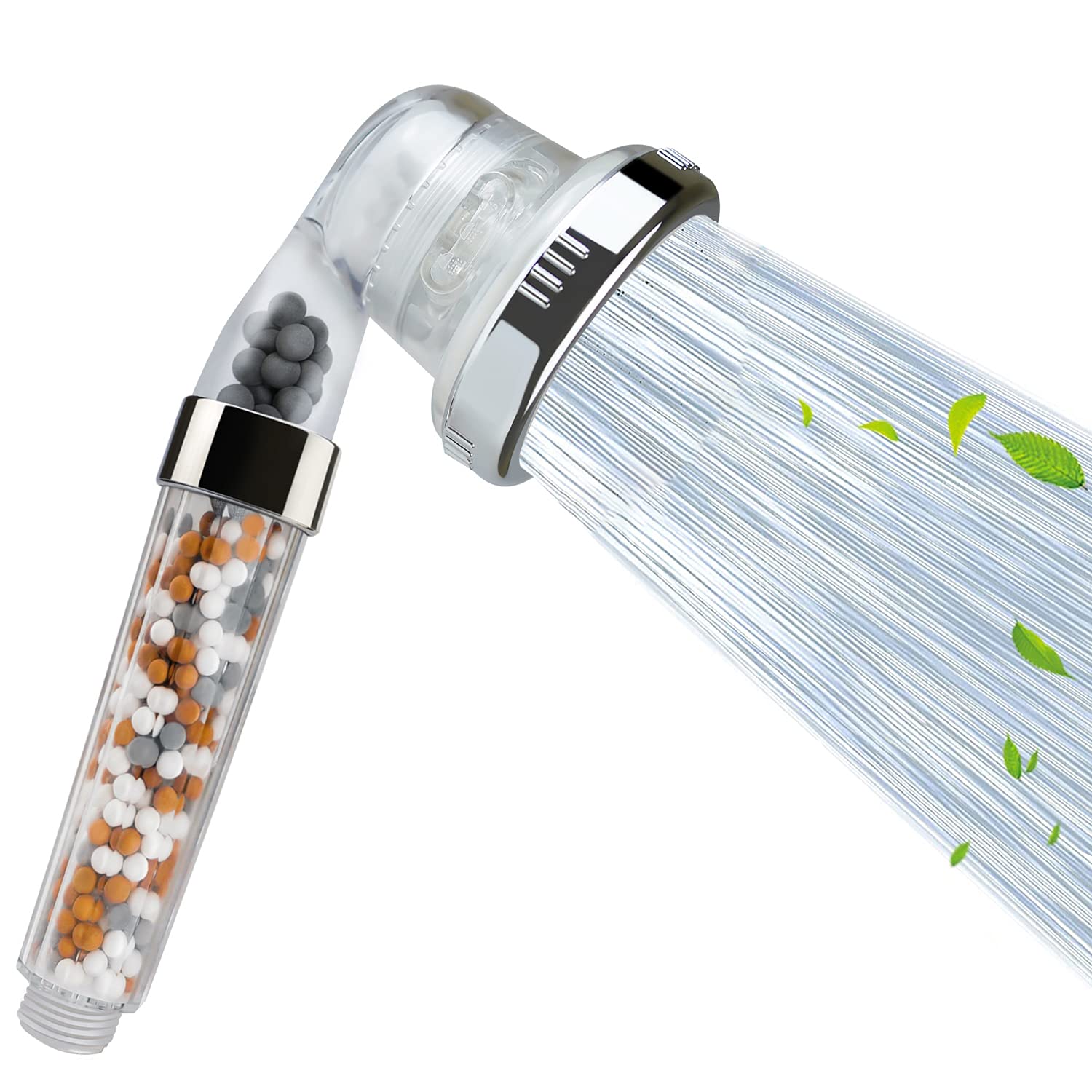 FATCAMEL Shower Head Filter for Hard Water ,Shower Head High Pressure Water Saving Shower Head Handheld 3 Modes for a Novel Skin SPA Experience