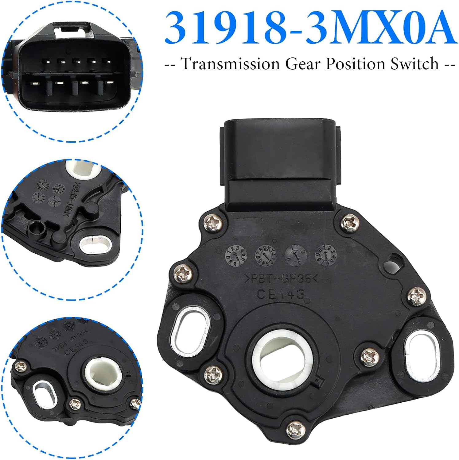 31918-3MX0A Transmission Gear Position Switch for Nissan Versa 1.6L L4 Gas 2013 2014 2015 2016 2017