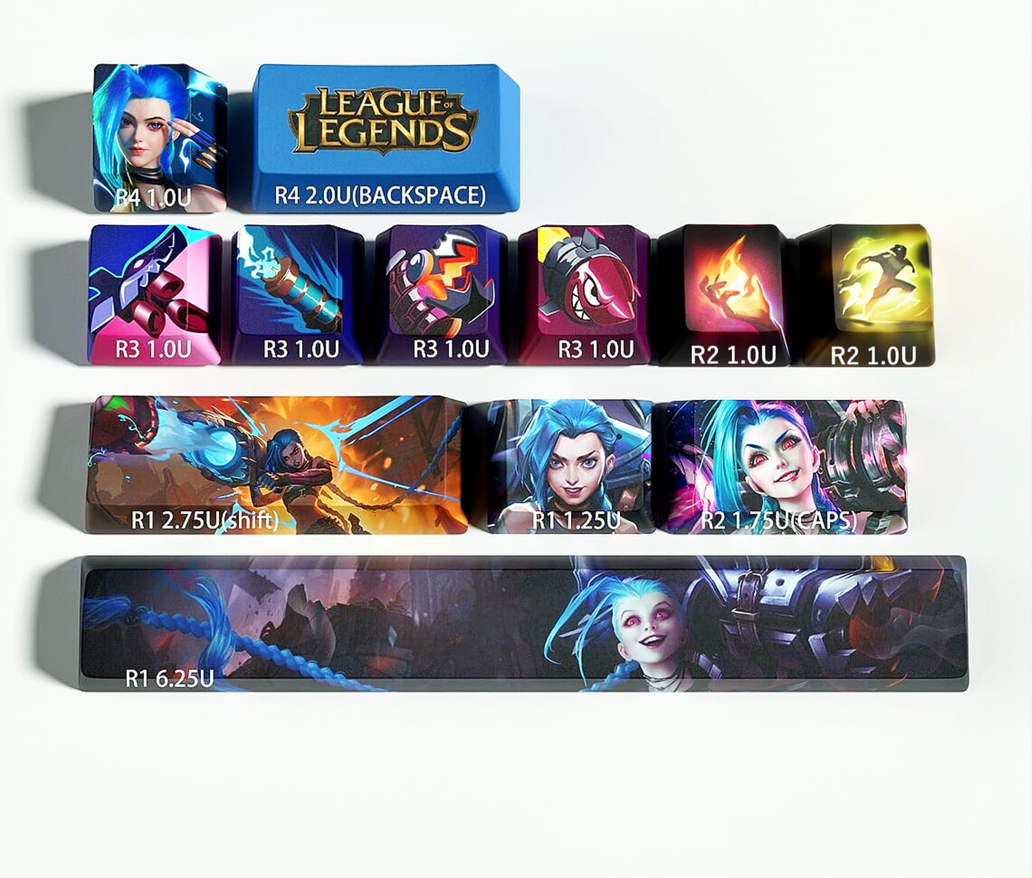 Amazon.com: IYTYIR Jinx Keycaps Set for League of Legends Gaming
