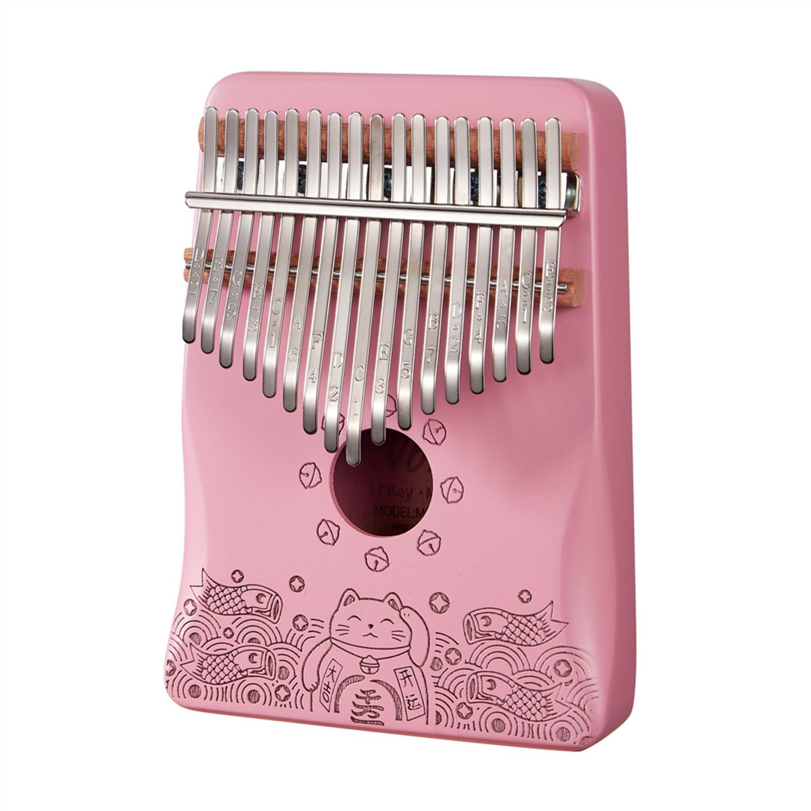 Percusión De Dedo De Piano De Pulgar Kalimbas De Madera De Chapa Maciza De 17 Teclas Con Martillo De Afinación Kalimba Piano de Pulgar