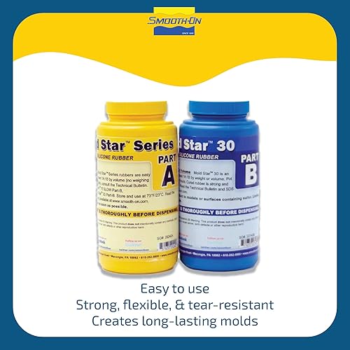 Miniatura 2 de Mold Star 30 - 1A1B Mix by Volume Platinum Silicone Rubber - Unidad de pinta