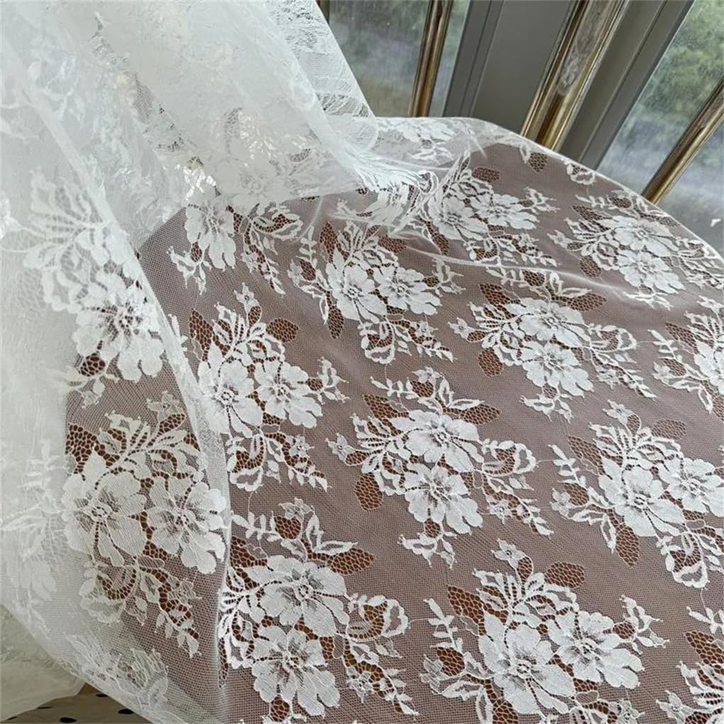 Koronkowa tkanina bawełniana, Projektant ręcznie robionej koronki z cekinami i haftowanej siateczki do sukien ślubnych, szycie na metry(French Lace)