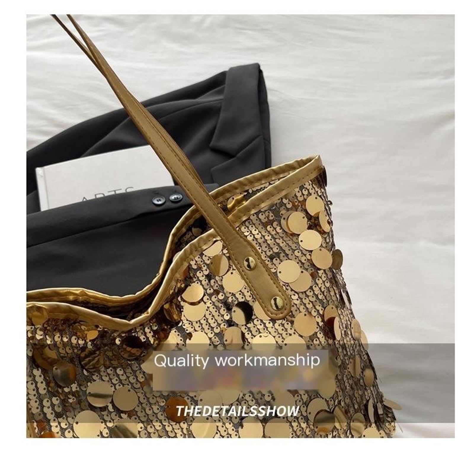 Bolso Tote con Lentejuelas for Mujer, Bolso de Hombro