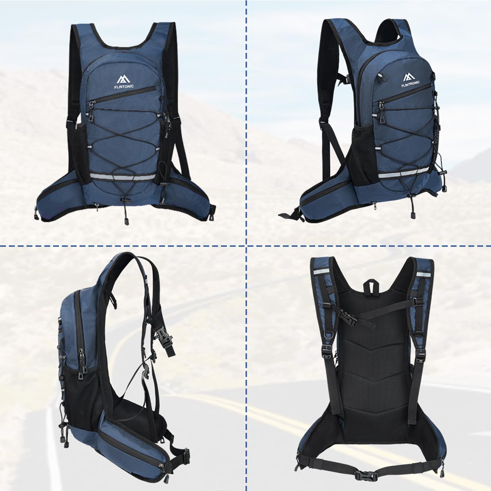 flintronic Mochila de ciclismo Ligera para Hombre Mujer Ciclismo Camping