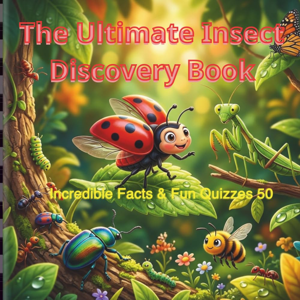The Ultimate Insect Discovery Book: 50 Incredible Facts & Fun Quizzes for Kids - Explore the Amazing World of Bugs and Insects