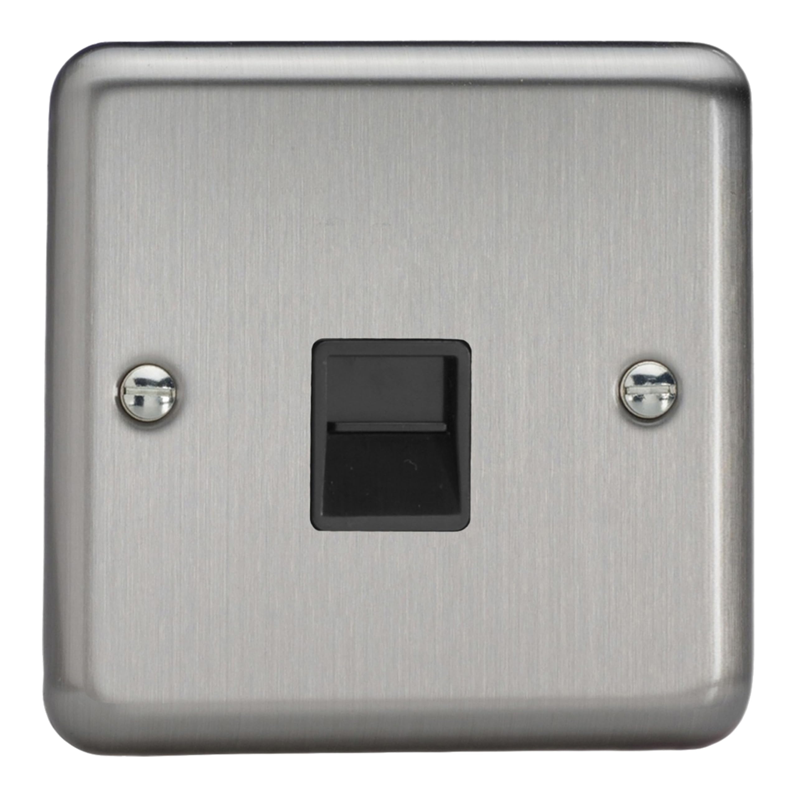 Varilight 1-Gang Telephone Master Socket Matt Chrome XSTMB