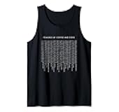 Powered By Coffee And Code - Funny Minimalist Programmer Tank Top