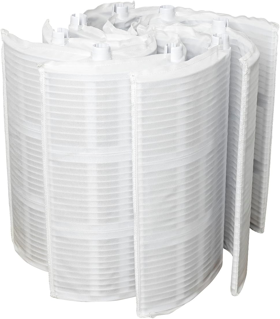 WuYan FS-2003 DE Grid Pool Filter Compatible with FC-9530, PFS1386, FS-2003, DEX3600DA,PG-1903,36 Sq.Ft DE Grid Swimming Pool Filter Cartridge(7 Full, 1 Partial)