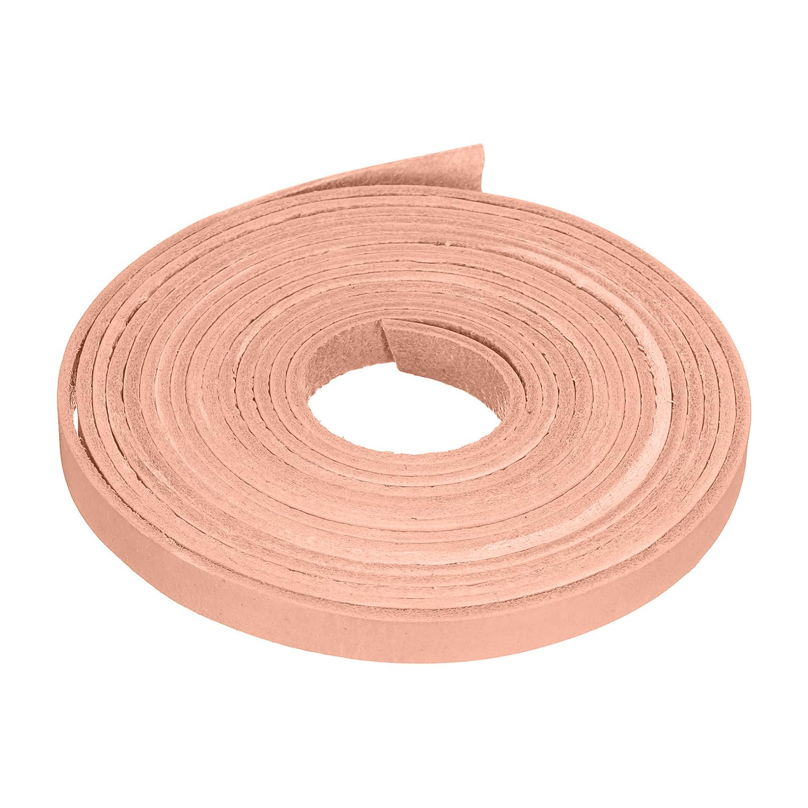 Unifizz 3.3 Yard x 8 mm Flat Leather Cord for Jewellery Making, Leather Strap Cord for DIY Crafts, Bracelet Necklace Craft Leather Cord - Pure Brown