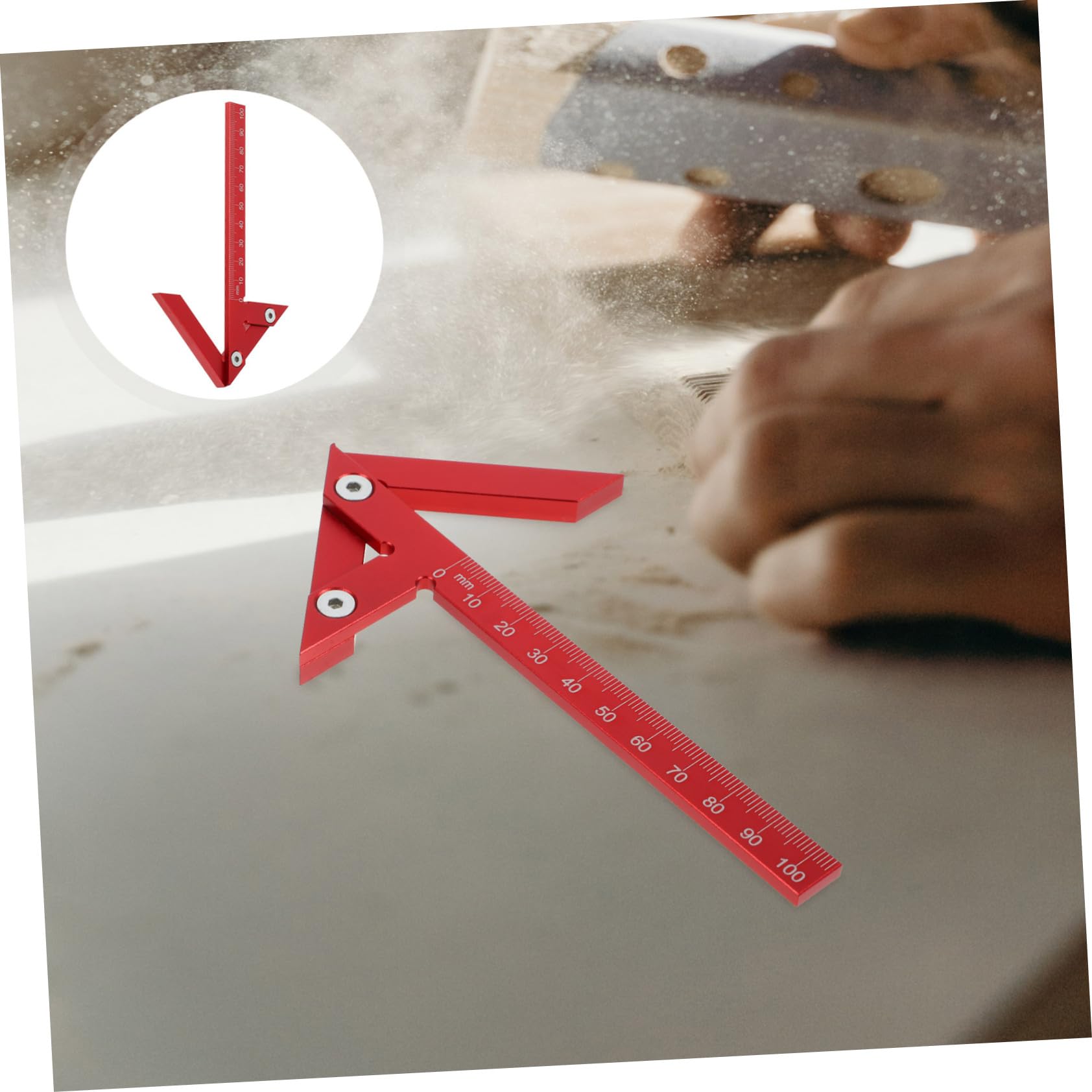 UKCOCO 4pezzi Scriba Centro Per Falegnameria Strumento Di Marcatura Per Linee Centrali Utensile Di Precisione Per Carpentiere e Fai Te Ottimale Per Lavori Di Misurazione e Tracciamento