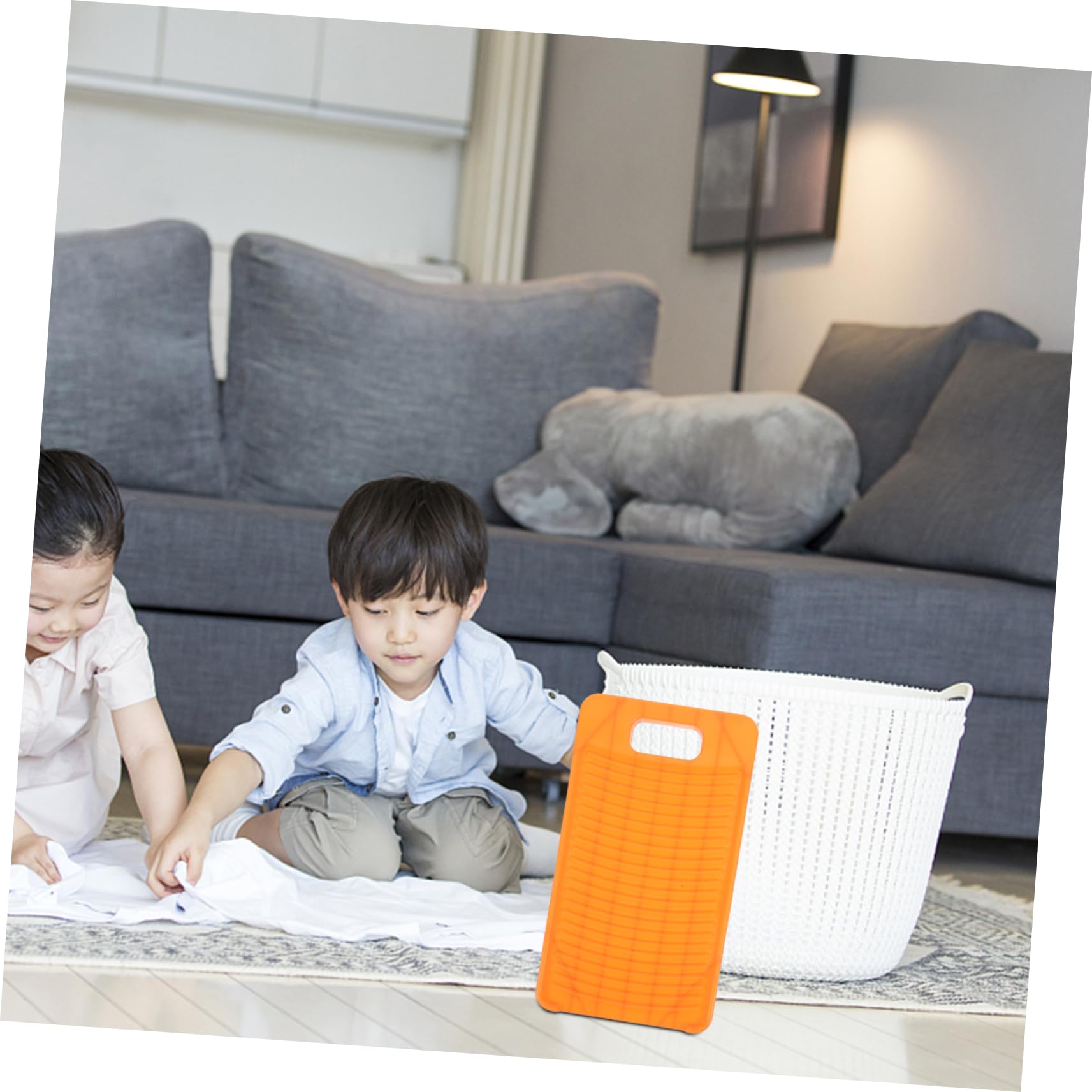 Ipetboom Laundry Washboard for Hand Washing Mini Rubbing Board Portable Hanging Washboard Thicker Stronger Fabric Softener