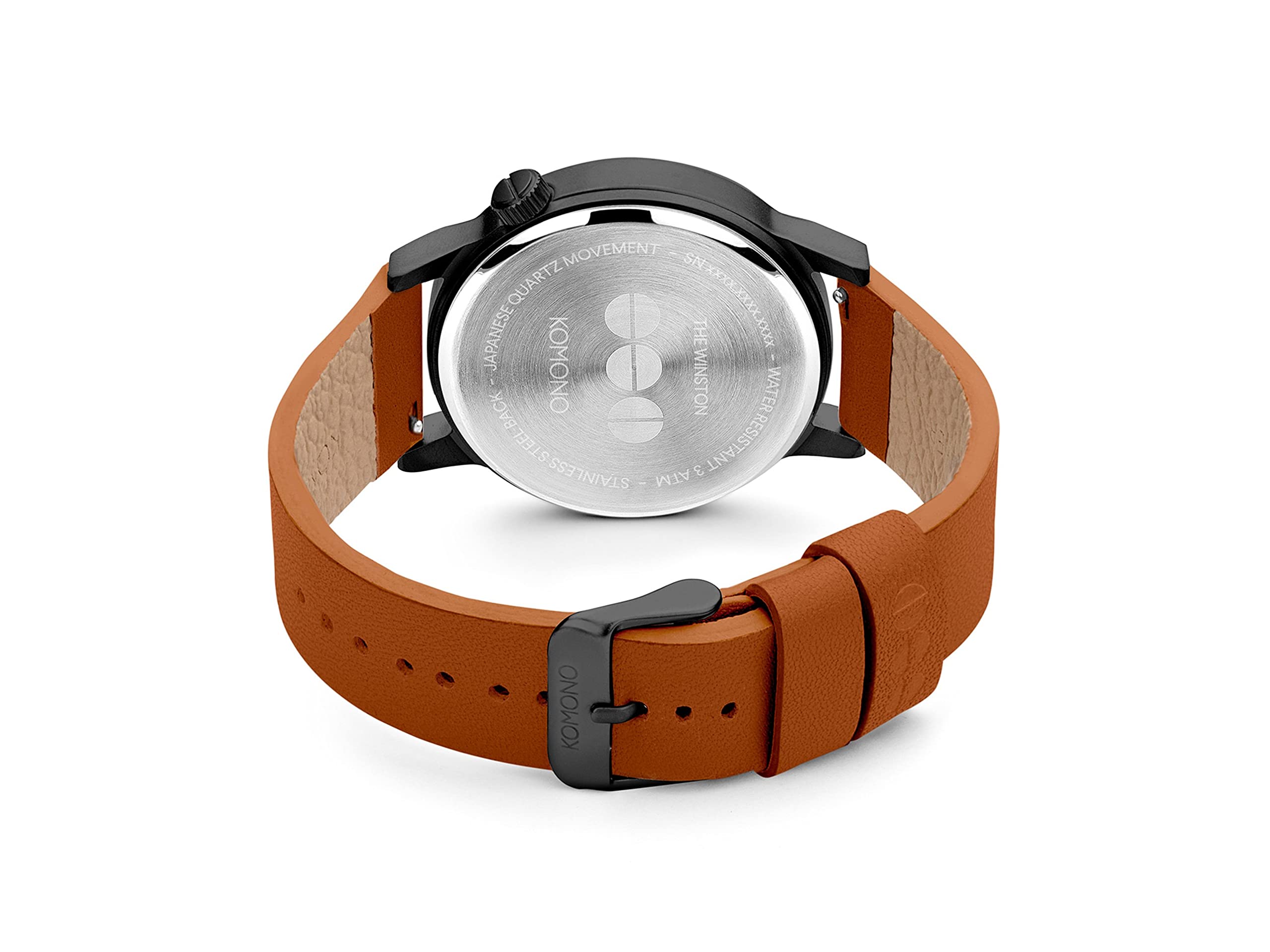 KOMONO Winston Regal Japanische Analoge Quarzuhr für Herren mit Lederarmband