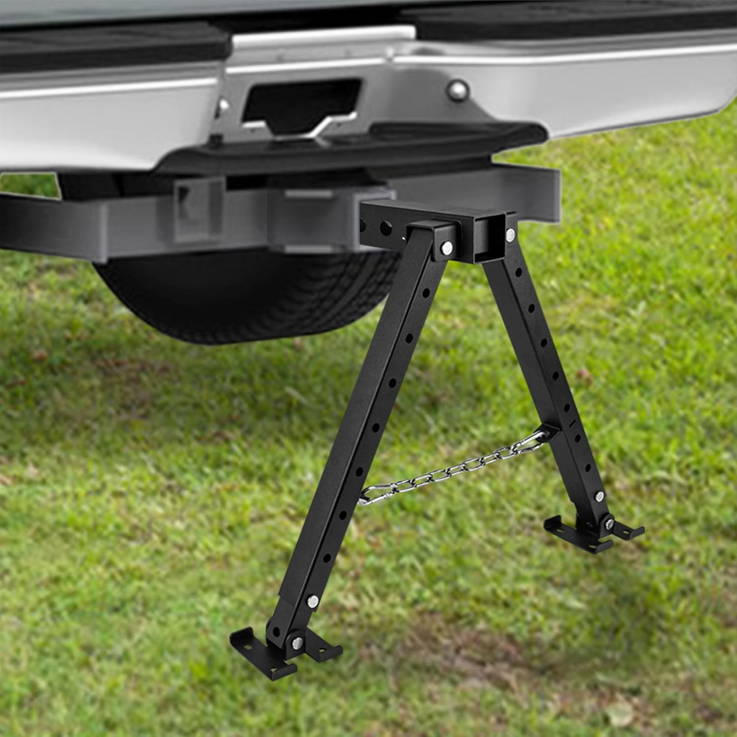 Hitch Mount Stabilizer Fit 2'' RV Stabilizer Hitch Stand for RV 5th Wheel Motor Homes, Travel Trailers Truck Campers, Adjustable Height of 17.7" to 29.9"