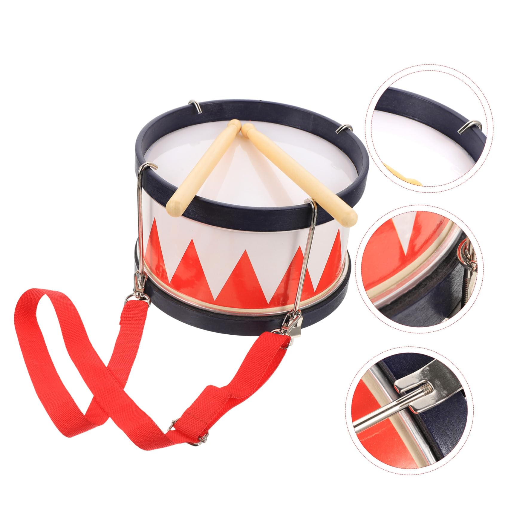 BESPORTBLE Caja de Percusión Infantil Rojo de Madera y Metal para Entrenamiento Auditivo y Atención de Niños, Kit Educativo Adecuado para Niños y Adultos Color Aleatorio