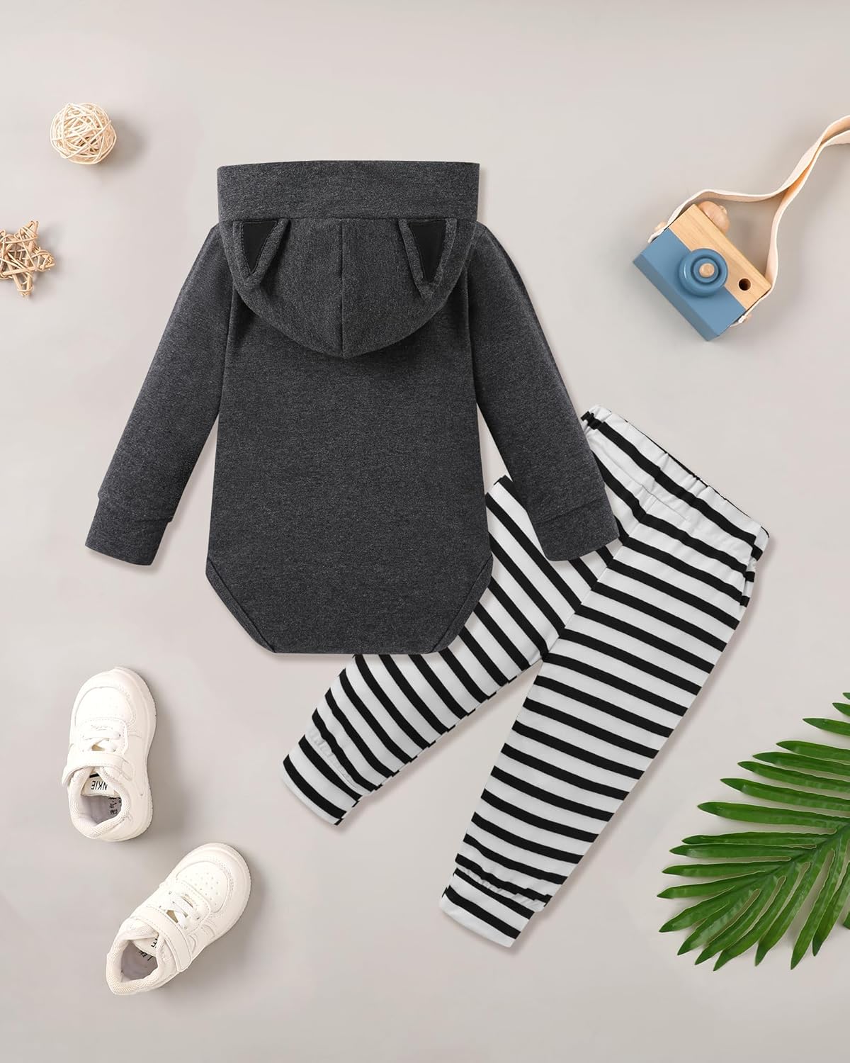 Baby Clothes Boy Newborn Outfits Animal Print Long Sleeve Romper and Pants 2PCS Fall Winter Infant Clothing Set - Image 2