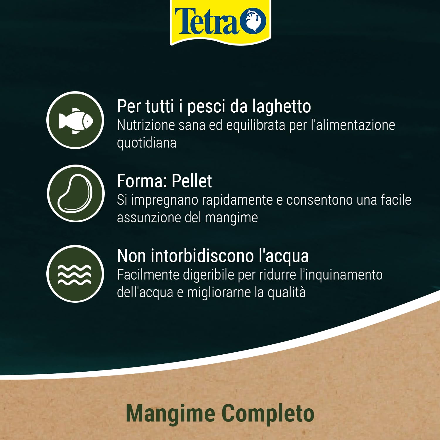 Tetra Pellet di mangime per pesci da laghetto, 1,03 kg, biologicamente bilanciato per pesci da laghetto