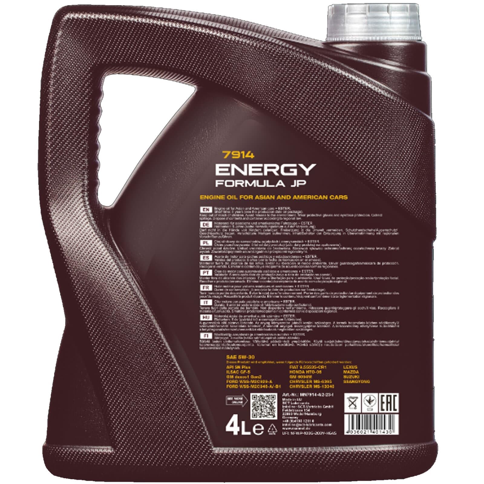 Mann Inspektionspaket+Mannol JP 5W-30 Motoröl | CUK1919(LAK490)+C17008+W68/3+257.812.011+MN1801 Kompatibel mit Yaris (_P13_)