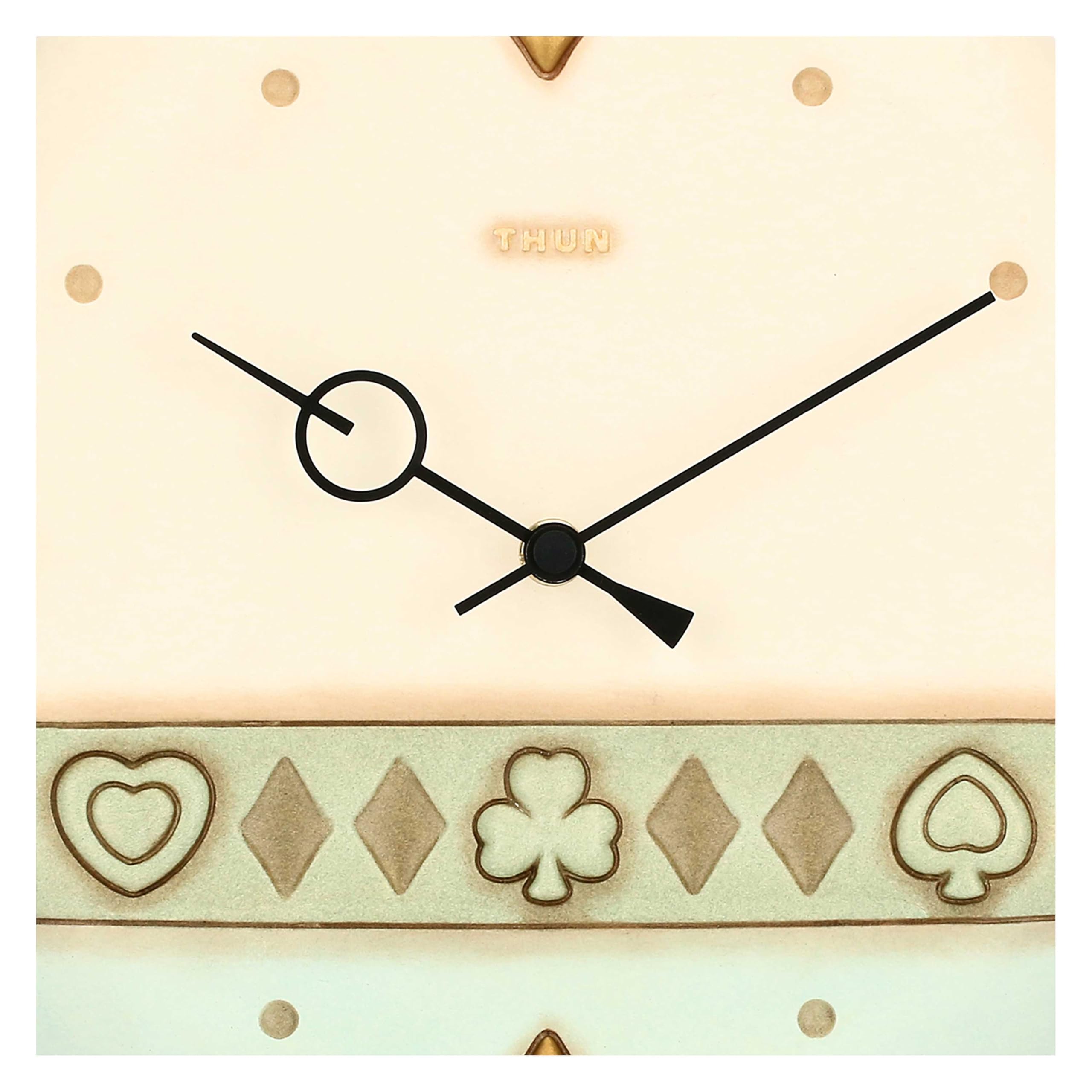 THUN Orologio a Pendolo in Ceramica Incanto di Primavera, 25,8x25,8x4,9 cm, Stile Raffinato