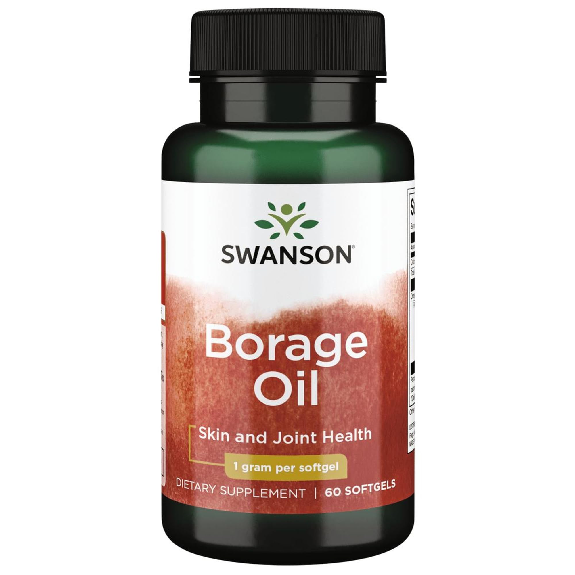 Swanson Borage Oil GLA Omegatru 1000 mg, 60 Softgels