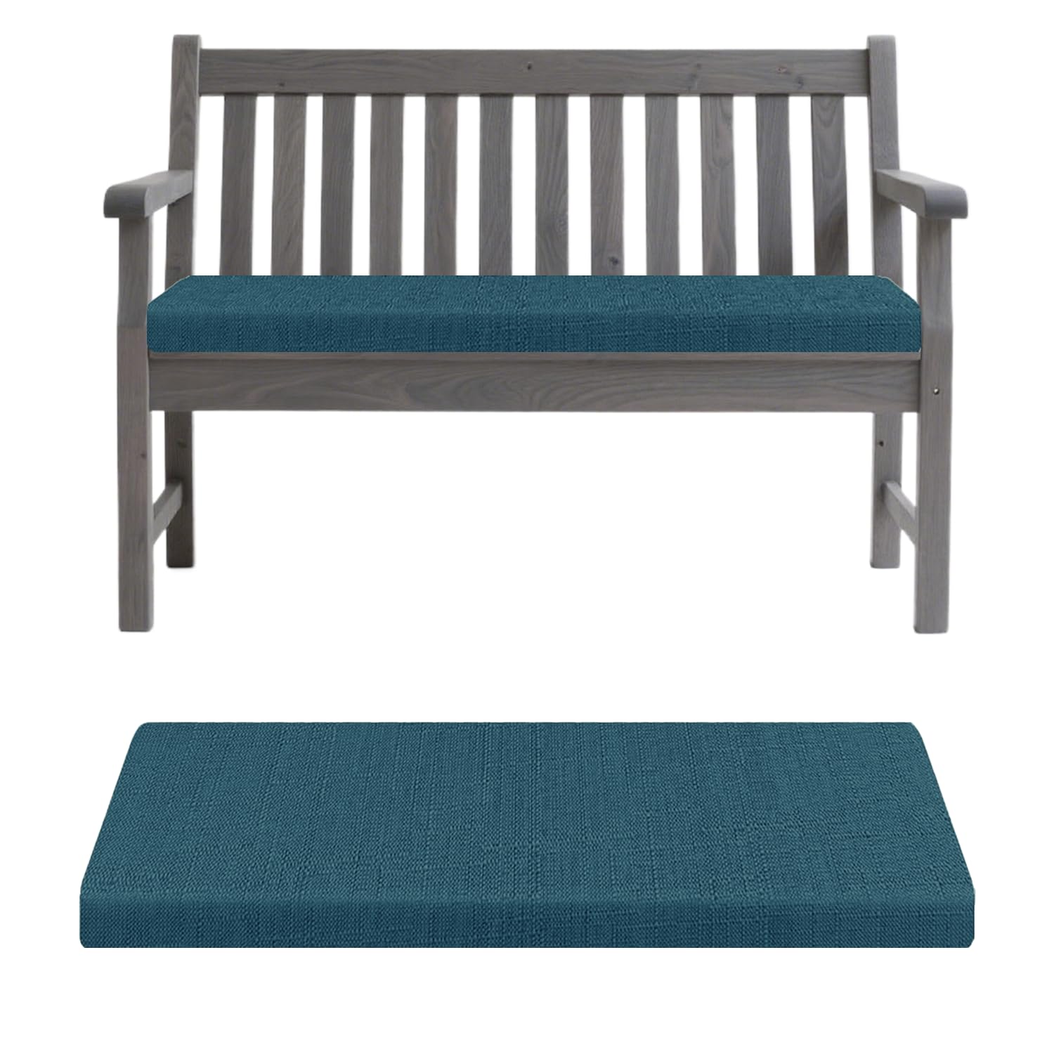 Cush tapis de banc antidérapant avec housse lavable bleu foncé