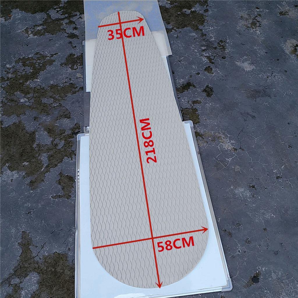 Traction Pad Autocollant pour Surfboard Grip de Pont Stomp Pad en Mousse EVA Tapis de Queue Antidérapant Rainuré Adapté à La Planche de Surf Kiteboard